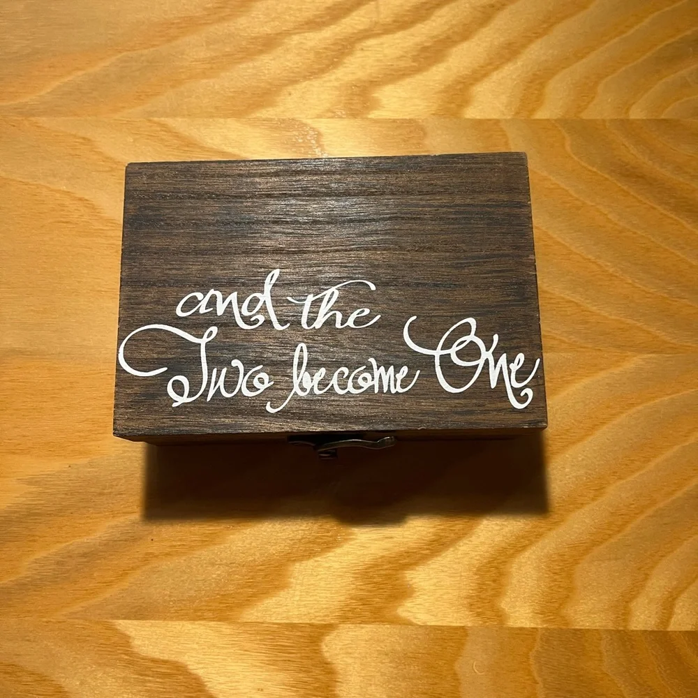 Rustic Brown Ring Box
